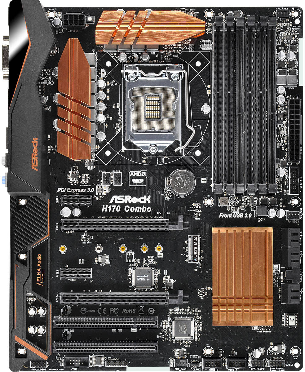 Asrock H170 Combo - Motherboard Specifications On MotherboardDB